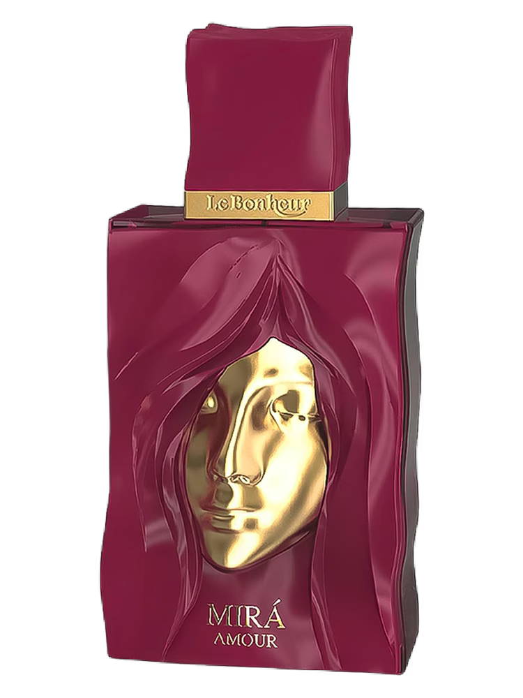 Mira Amour perfume bottle by Le Bonheur Perfumes gourmand floral fragrance